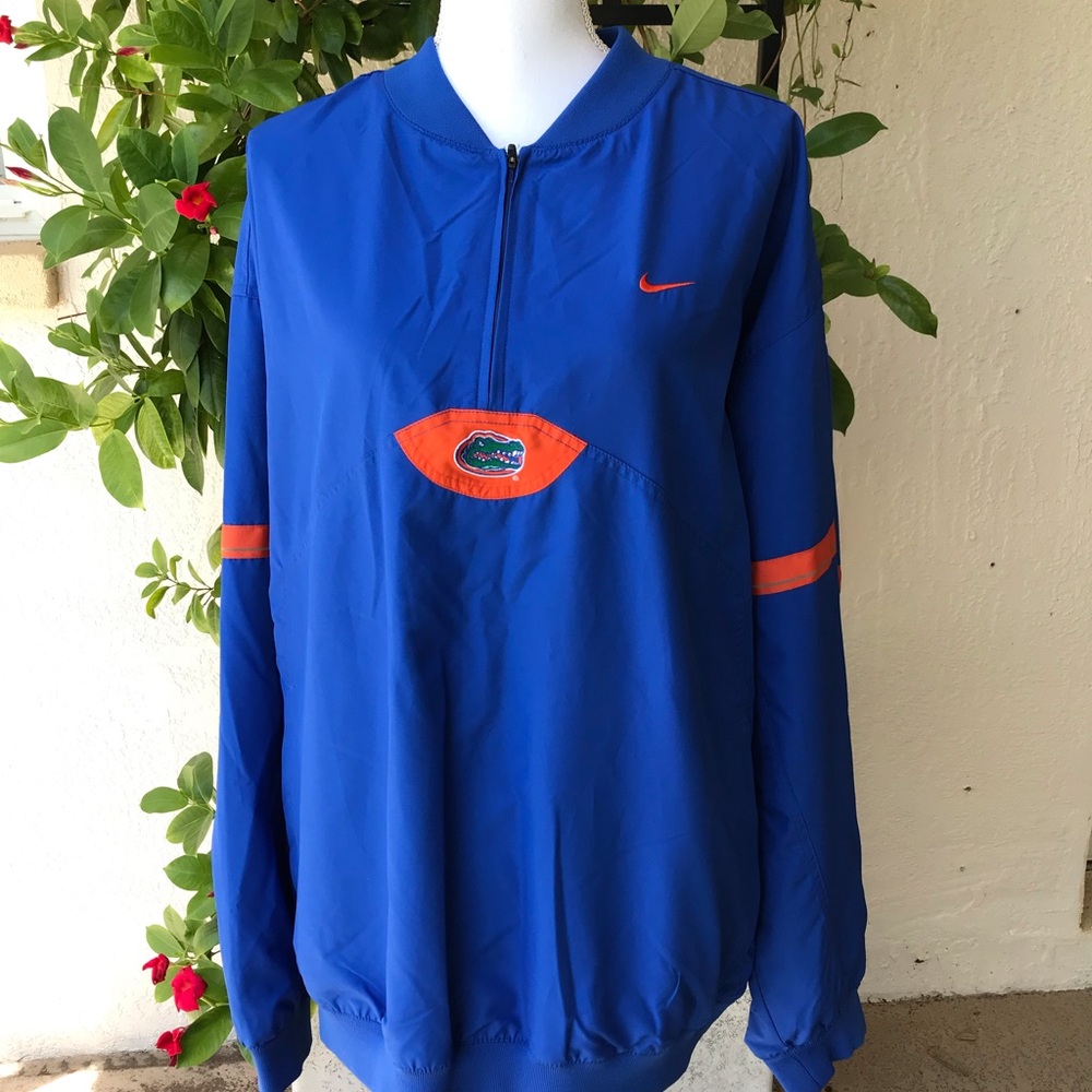 Nike Florida Gators Pull Over Windbreaker Men's Size XL Authentic Team Apparel